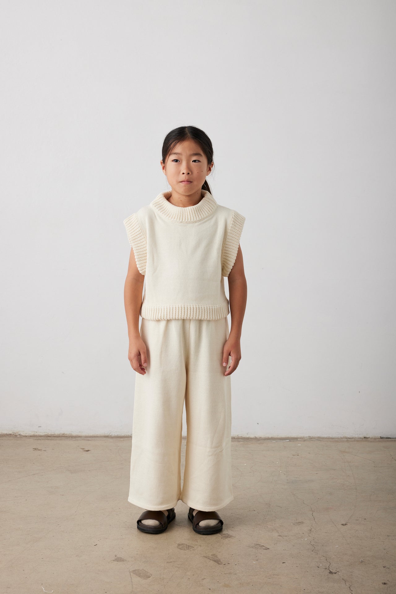 Marche knit vest 2 - creme