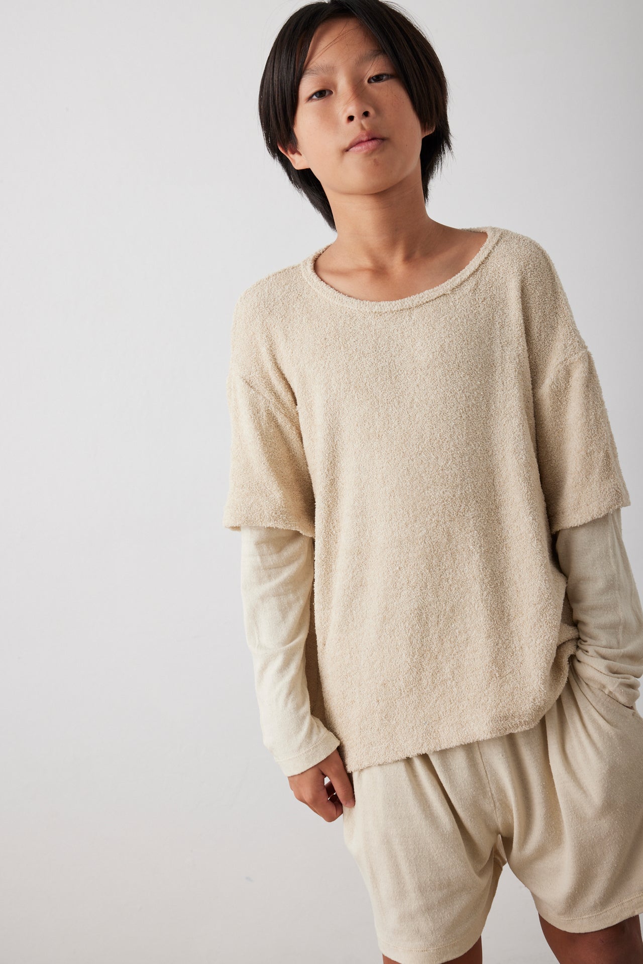 Renetta layered top - creme